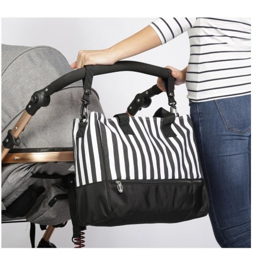 Striped Unisex Diaper Bag