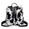 Leopard Print Backpack Purse