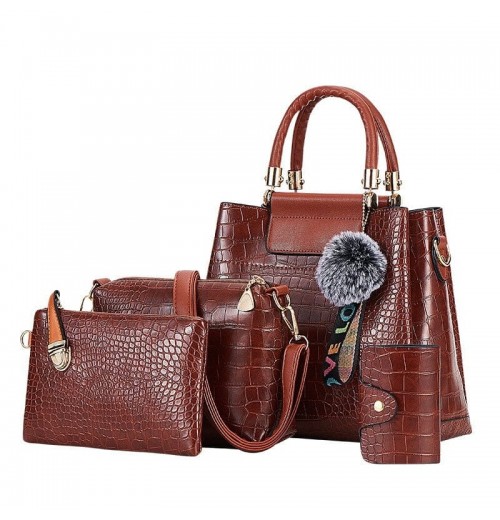 Croc Skin Crossbody Bag