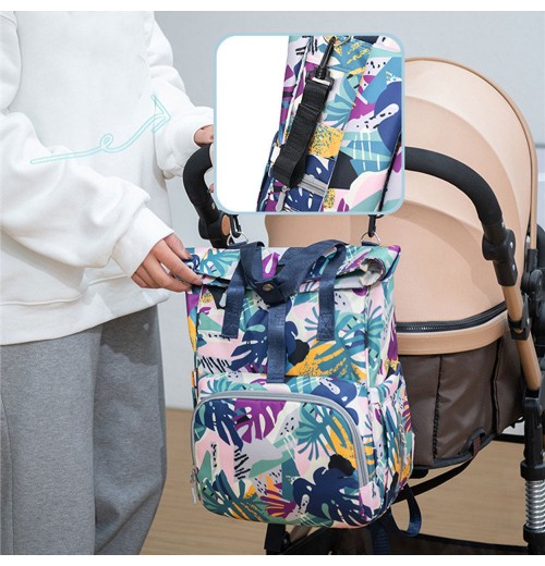 Floral Print Diaper Bag