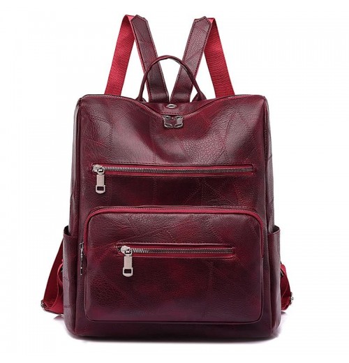 PU Leather Laptop Backpack