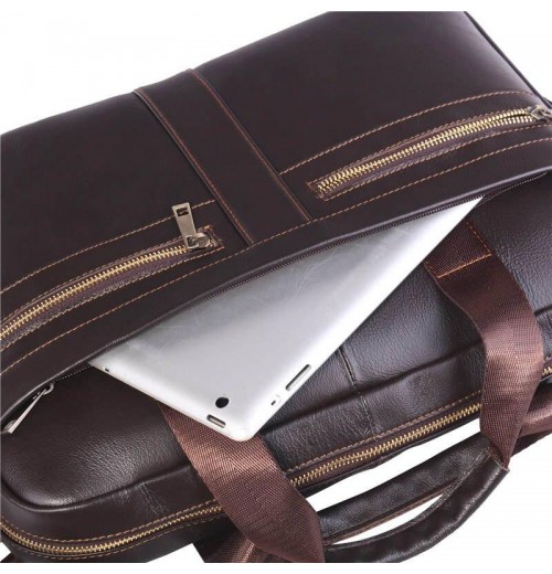 15 inch Laptop Leather Messenger Bag