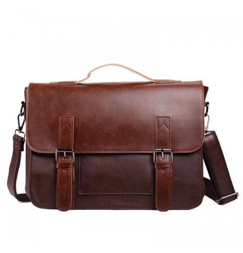 Leather Laptop Messenger Bag 15 inch