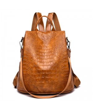 Leather Anti Theft Backpack Women