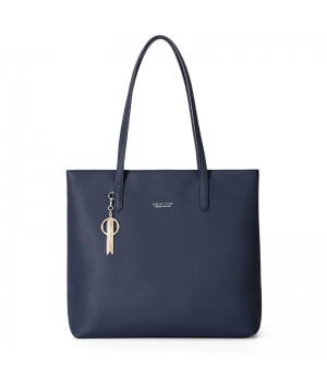 Faux Leather Tote Bag With Zipper