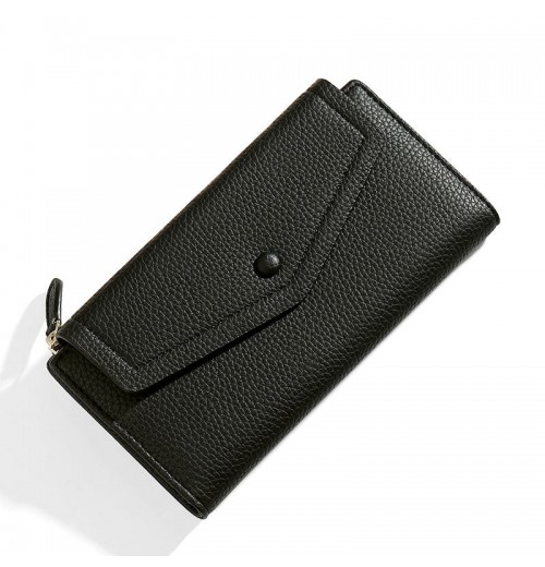 Women's Leather Trifold Organizer Wallet