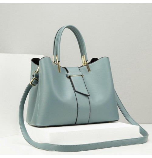 Teal Leather Handbag