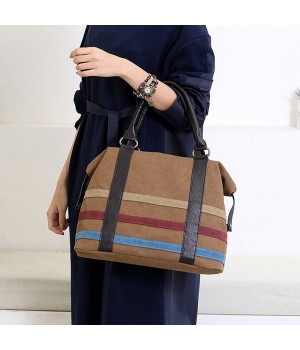 Canvas Zip Top Tote Bag