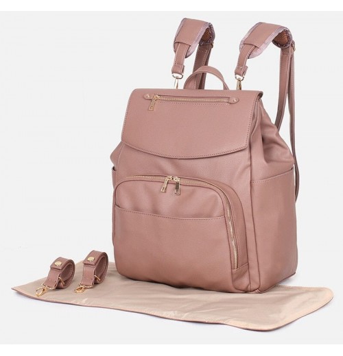 Faux Leather Diaper Bag