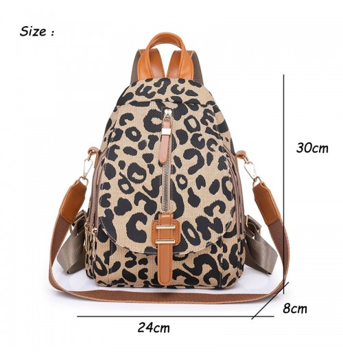 Leopard Backpack Purse