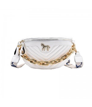 Leather Fanny Pack With Chain