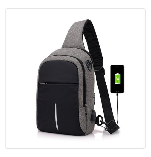 Sling Cross Body Bag With USB Charging Port